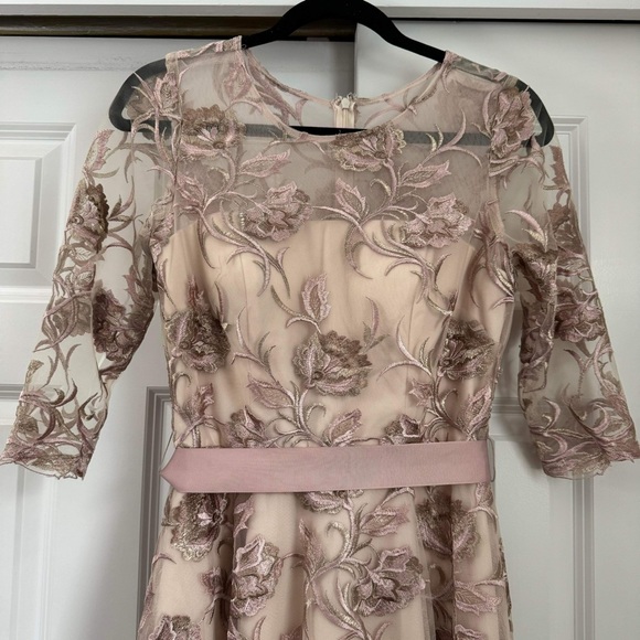 BHLDN x Anthropologie Linden Embroidered Floral Dress Size 4 - Picture 5 of 8